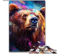 JigsawPuzzle 1000 Pieces for Adults Brown Bear 1000-Piece Jigsaw Puzzle Adult & Family Activity, DIY Home Decor Gift (Size 26x38 cm)