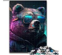 JigsawPuzzle 1000 Pieces for Adults Brown Bear Impossible Jigsaw Puzzles for Adults Family Interactive Game, Ideal for Teenagers, Brain Teaser Gift (Size 26x38cm)
