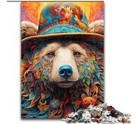 JigsawPuzzle 1000 Pieces for Adults Brown Bear Jigsaw Puzzles for Adults 26x38cm Brain Challenge Gift, Educational Activity for Teenagers