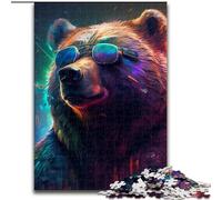 JigsawPuzzle 1000 Pieces for Adults Brown Bear Puzzles for Adults size 26x38cm High-Difficulty Brain Teaser for Teenagers
