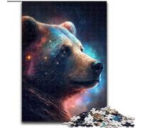 JigsawPuzzle 1000 Pieces for Adults Brown Bear Wooden Jigsaw Puzzles for Adults Challenging Brain Teaser for Teenagers, Perfect for Home Decor Or Gift (Size 50x75cm)