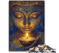 JigsawPuzzle 1000 Pieces for Adults Buddha Art Help The Brain Exercise Addictive Toys to Cultivate Patience Suitable for Couples 50x75cm