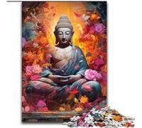 JigsawPuzzle 1000 Pieces for Adults Buddha Difficult Puzzles for Adults Ideal for Lover, Perfect Christmas, New Year, Valentine's Gift size : 50x75cm