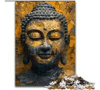 JigsawPuzzle 1000 Pieces for Adults Buddha Oil Painting Jigsaw for Family Fun Perfect for Holidays, Interactive Game Nights (size 26x38cm)