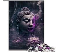 JigsawPuzzle 1000 Pieces for Adults Buddha Puzzle Made of Wood,Challenging DIY Brain Teaser, Perfect Family Game Or Decorative Gift 1000pcs(50x75cm)