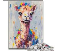 JigsawPuzzle 1000 Pieces for Adults Camel Graffiti cardboard Jigsaw 26X38CM Home Decor Brain Teaser Game for Teenagers & Family Interaction