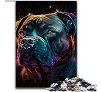 JigsawPuzzle 1000 Pieces for Adults Cane Corso Colorful Jigsaw Made of cardboard, Challenging Brain Teaser for Teenagers, Family Fun, DIY Home Decor Gift 1000pcs(26x38cm)