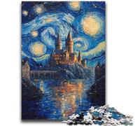 JigsawPuzzle 1000 Pieces for Adults Castle Under The Stars Family Fun for Is Ideal As A Gift for The Whole Family for And Age 14 Years Up 26x38cm