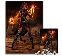 JigsawPuzzle 1000 Pieces for Adults Chandra Flame's Catalyst Magic The Gathering Puzzles for Adults Interactive Family Game DIY Home Decor Brain Teaser Gift 1000 PCS(38x26cm)