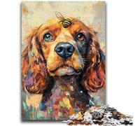 JigsawPuzzle 1000 Pieces for Adults Cocker Spaniel Graffiti Family Fun for Is Ideal As A Gift for The Whole Family for And Age 14 Years Up 50x75cm