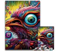 JigsawPuzzle 1000 Pieces for Adults Color Bird Wooden Jigsaw Puzzles Ideal DIY Decor & Brain Teaser Gift 50x75CM/19.68x29.52inch