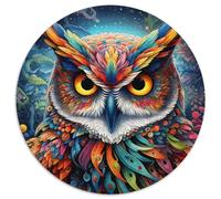JigsawPuzzle 1000 Pieces for Adults Color Owl Cardboard Jigsaw Challenging Brain Teaser for Teenagers,Family Game Night Fun (67.5x67.5cm)