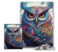 JigsawPuzzle 1000 Pieces for Adults Color Owl cardboard Jigsaw Puzzles 26x38 cm Perfect for Halloween, Christmas, Birthday Gift