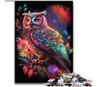 JigsawPuzzle 1000 Pieces for Adults Color Owl Difficult Puzzles for Adults Interactive Family Game, DIY Home Decor, Challenging Brain Teaser Gift (Size 26x38cm)