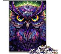 JigsawPuzzle 1000 Pieces for Adults Color Owl Puzzles for Adults for Birthdays, Holidays, And Home Decor (Szie 26x38cm)