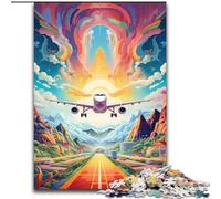 JigsawPuzzle 1000 Pieces for Adults Colorful Airplane Jigsaw Made of Wood, Challenging Brain Teaser for Teenagers, Family Fun, DIY Home Decor Gift 1000pcs(50x75cm)