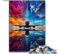 JigsawPuzzle 1000 Pieces for Adults Colorful Airplane Jigsaw Made of Wood, Challenging Brain Teaser for Teenagers, Family Fun, DIY Home Decor Gift 1000pcs(50x75cm)