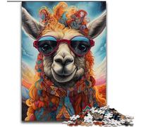 JigsawPuzzle 1000 Pieces for Adults Colorful Alpacas Puzzle DIY Decoration, Brain Challenge, for Adult, Family, (size : 50x75cm)