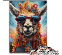 JigsawPuzzle 1000 Pieces for Adults Colorful Alpacas Puzzle Home Activity for Holidays, Birthdays, And Family Game Nights (size : 26x38cm)