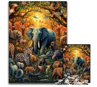 JigsawPuzzle 1000 Pieces for Adults Colorful Art Animal World cardboard Jigsaw Puzzles Ideal DIY Decor & Brain Teaser Gift 26X38CM/10.23x14.96inch