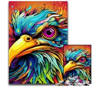 JigsawPuzzle 1000 Pieces for Adults Colorful Art Bird Wooden Jigsaw Puzzles Ideal DIY Decor & Brain Teaser Gift 50x75CM/19.68x29.52inch