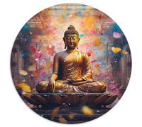JigsawPuzzle 1000 Pieces for Adults Colorful Art Buddha 1000-Piece Jigsaw Puzzle for Home Decor & Holiday Fun 67.5x67.5 cm