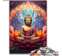 JigsawPuzzle 1000 Pieces for Adults Colorful Art Buddha Puzzles for Adults size 50x75cm Challenging Brain Teaser for Teenagers, Family Game Night Fun