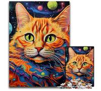 JigsawPuzzle 1000 Pieces for Adults Colorful Art Cat Jigsaw Puzzles for Adults Adult Game Gift Family Interactive Game Brain Challenge Gift 26X38CM/10.23x14.96inch