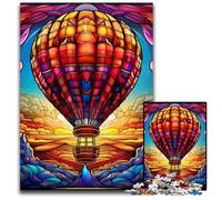 JigsawPuzzle 1000 Pieces for Adults Colorful Art Hot Air Balloon cardboard Jigsaw Puzzles Ideal DIY Decor & Brain Teaser Gift 26X38CM/10.23x14.96inch