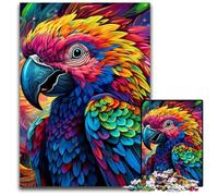 JigsawPuzzle 1000 Pieces for Adults Colorful Art Parrot Jigsaw Puzzles for Adults Adult Game Gift Family Interactive Game Brain Challenge Gift 26X38CM/10.23x14.96inch