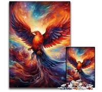 JigsawPuzzle 1000 Pieces for Adults Colorful Art Phoenix Puzzles for Adults for Birthdays And Holidays 26X38CM/10.23x14.96inch