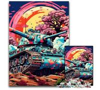 JigsawPuzzle 1000 Pieces for Adults Colorful Art Tank Jigsaw Puzzles for Adults Adult Game Gift Family Interactive Game Brain Challenge Gift 26X38CM/10.23x14.96inch