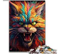 JigsawPuzzle 1000 Pieces for Adults Colorful Art Wolf Puzzles for Adults for Teenager & Family Fun, (Szie 50x75cm)