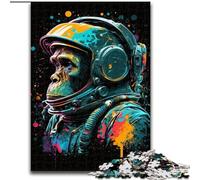 JigsawPuzzle 1000 Pieces for Adults Colorful Astronaut Monkey cardboard Jigsaw size 26x38cm Home Decor Brain Teaser Game for Teenagers & Family Interaction