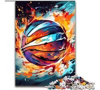 JigsawPuzzle 1000 Pieces for Adults Colorful Basketball cardboard Puzzles size 26x38cm Brain Teaser Game for Teenagers, Perfect