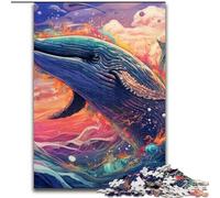 JigsawPuzzle 1000 Pieces for Adults Colorful Blue Whale Puzzles for Adults for Birthdays, Holidays, And Home Decor (Szie 50x75cm)
