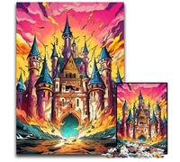 JigsawPuzzle 1000 Pieces for Adults Colorful Castle cardboard Jigsaw Puzzles Ideal DIY Decor & Brain Teaser Gift 26X38CM/10.23x14.96inch