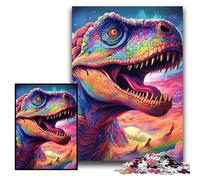 JigsawPuzzle 1000 Pieces for Adults Colorful Dinosaur cardboard Jigsaw Puzzles 26x38 cm Perfect for Halloween, Christmas, Birthday Gift