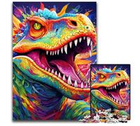 JigsawPuzzle 1000 Pieces for Adults Colorful Dinosaur Jigsaw Puzzles for Adults Adult Game Gift Family Interactive Game Brain Challenge Gift 50x75CM/19.68x29.52inch
