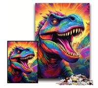 JigsawPuzzle 1000 Pieces for Adults Colorful Dinosaur Jigsaw Puzzles for Adults Size 50x75cm Brain Challenge Gift, Educational Activity for Teenagers