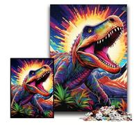 JigsawPuzzle 1000 Pieces for Adults Colorful Dinosaur Puzzles for Adults 26x38 cm Perfect for Family Fun on Christmas, Thanksgiving, Birthdays & Easter