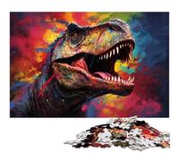 JigsawPuzzle 1000 Pieces for Adults Colorful Dinosaur Wooden Puzzles for Mother'S Day, Birthdays, Christmas 50x75CM/19.68x29.52inch