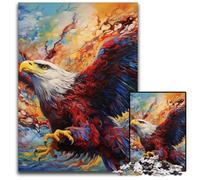 JigsawPuzzle 1000 Pieces for Adults Colorful Eagle cardboard Jigsaw Puzzles Ideal DIY Decor & Brain Teaser Gift 26X38CM/10.23x14.96inch