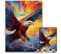 JigsawPuzzle 1000 Pieces for Adults Colorful Eagle Jigsaw Puzzles Brain Challenge, for Teenagers & Home Decor 50x75CM/19.68x29.52inch
