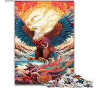 JigsawPuzzle 1000 Pieces for Adults Colorful Eagle Jigsaw Puzzles for Adults 26x38cm Brain Challenge Gift, Educational Activity for Teenagers