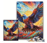 JigsawPuzzle 1000 Pieces for Adults Colorful Eagle Puzzles for Adults 50x75 cm Perfect for Family Fun on Christmas, Thanksgiving, Birthdays & Easter