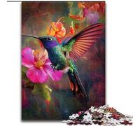 JigsawPuzzle 1000 Pieces for Adults Colorful Hummingbird,Challenging Game And Family Play Educational Game for Birthday,Chrismas 38x26cm