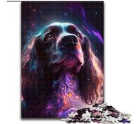 JigsawPuzzle 1000 Pieces for Adults Colorful Lightning Dog Puzzle Challenging Brain Teaser, Family Activity, Home Decor, (size : 50x75cm)