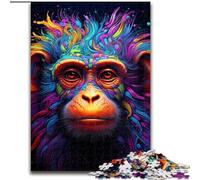 JigsawPuzzle 1000 Pieces for Adults Colorful Monkey 1000-Piece Jigsaw Puzzle Adult & Family Activity, DIY Home Decor Gift (Size 50x75 cm)