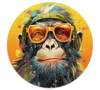 JigsawPuzzle 1000 Pieces for Adults Colorful Monkey Puzzle 1000 Pieces Jigsaw Perfect for Family Fun on Christmas,Thanksgiving,Birthdays & Easter (67.5x67.5cm)